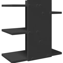 vidaXL Bureau organiser 42x21,5x42 cm bewerkt hout zwart