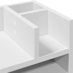 vidaXL Bureau organiser 44,5x24x25 cm bewerkt hout wit
