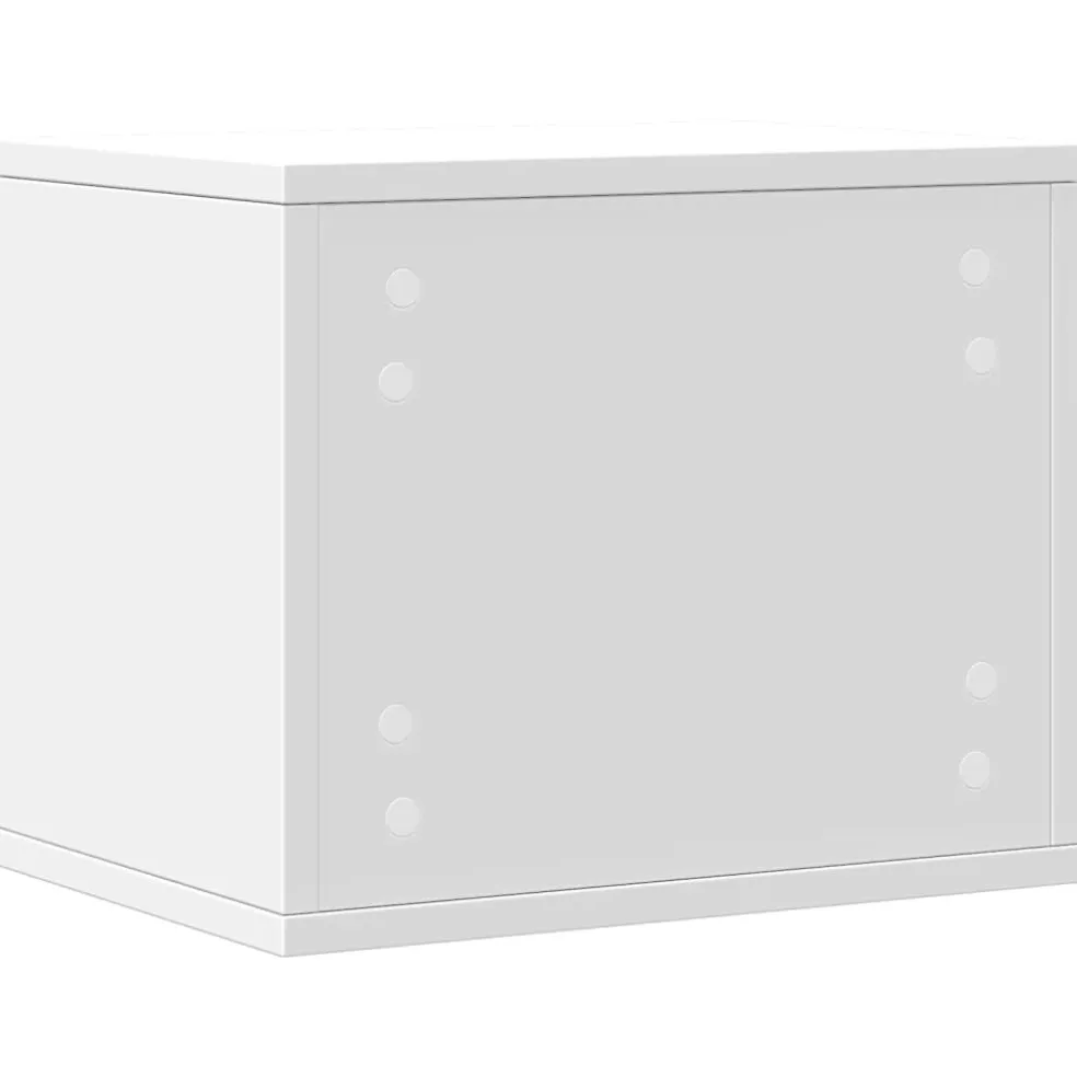 vidaXL Bureau organiser 36x26x29,5 cm bewerkt hout wit