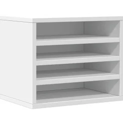 vidaXL Bureau organiser 36x26x29,5 cm bewerkt hout wit