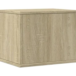 vidaXL Bureau organiser 42x21,5x42 cm bewerkt hout grijs sonoma eiken