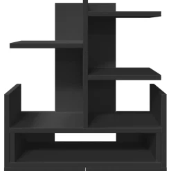 vidaXL Bureau organiser 49x20x52,5 cm bewerkt hout zwart