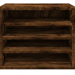 vidaXL Bureau organiser 36x26x29,5 cm bewerkt hout gerookt eikenkleur