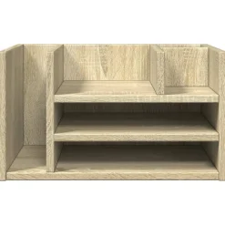 vidaXL Bureau organiser 44,5x24x25 cm bewerkt hout sonoma eikenkleurig