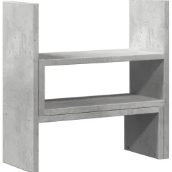 vidaXL Bureau organiser 40x17x41 cm bewerkt hout betongrijs