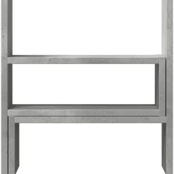 vidaXL Bureau organiser 40x17x41 cm bewerkt hout betongrijs