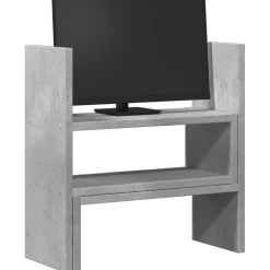 vidaXL Bureau organiser 40x17x41 cm bewerkt hout betongrijs