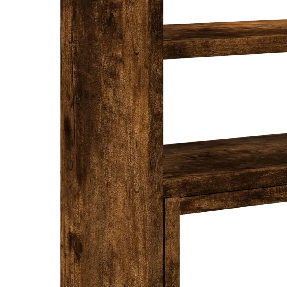 vidaXL Bureau organiser 40x17x41 cm bewerkt hout gerookt eikenkleur