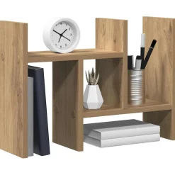vidaXL Bureau Organizer Artisanaal eiken 34,5 x 15,5 x 35,5 cm