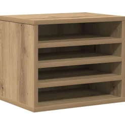 vidaXL Bureau Organizer Artisan Eiken 36 x 26 x 29,5 cm Bewerkt hout
