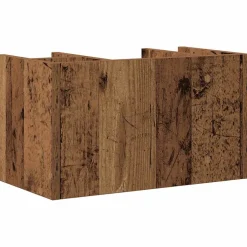 vidaXL Bureau Organizer Oud hout 44,5 x 24 x 25 cm Bewerkt hout