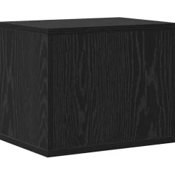 vidaXL Bureau Organizer Zwart Eiken 36 x 26 x 29,5 cm Bewerkt hout