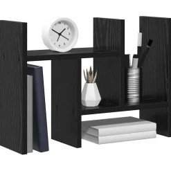 vidaXL Bureau Organizer Zwart eiken 34,5 x 15,5 x 35,5 cm