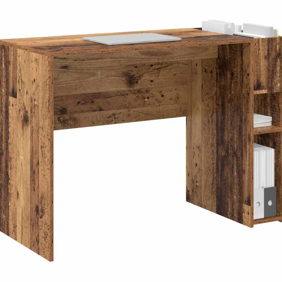 vidaXL Bureau Oudhout Bewerkt hout 109 x 50 x 78 cm