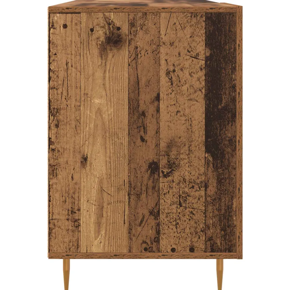 vidaXL Bureau Oud hout Bewerkt hout