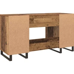 vidaXL Bureau Oud hout Bewerkt hout 140 x 50 x 75 cm