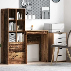 vidaXL Bureau Oudhout 60 x 40 x 76 cm