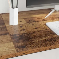 vidaXL Bureau Oud Hout 120 x 50 x 75 cm Bewerkt hout