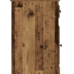 vidaXL Bureau Oud Hout 50 x 115 x 75 cm Bewerkt hout