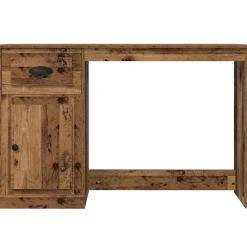 vidaXL Bureau Oud Hout 50 x 115 x 75 cm Bewerkt hout