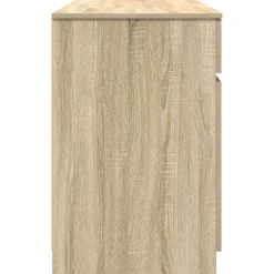 vidaXL Bureau Sonoma eiken Bewerkt hout 140 x 49 x 76 cm