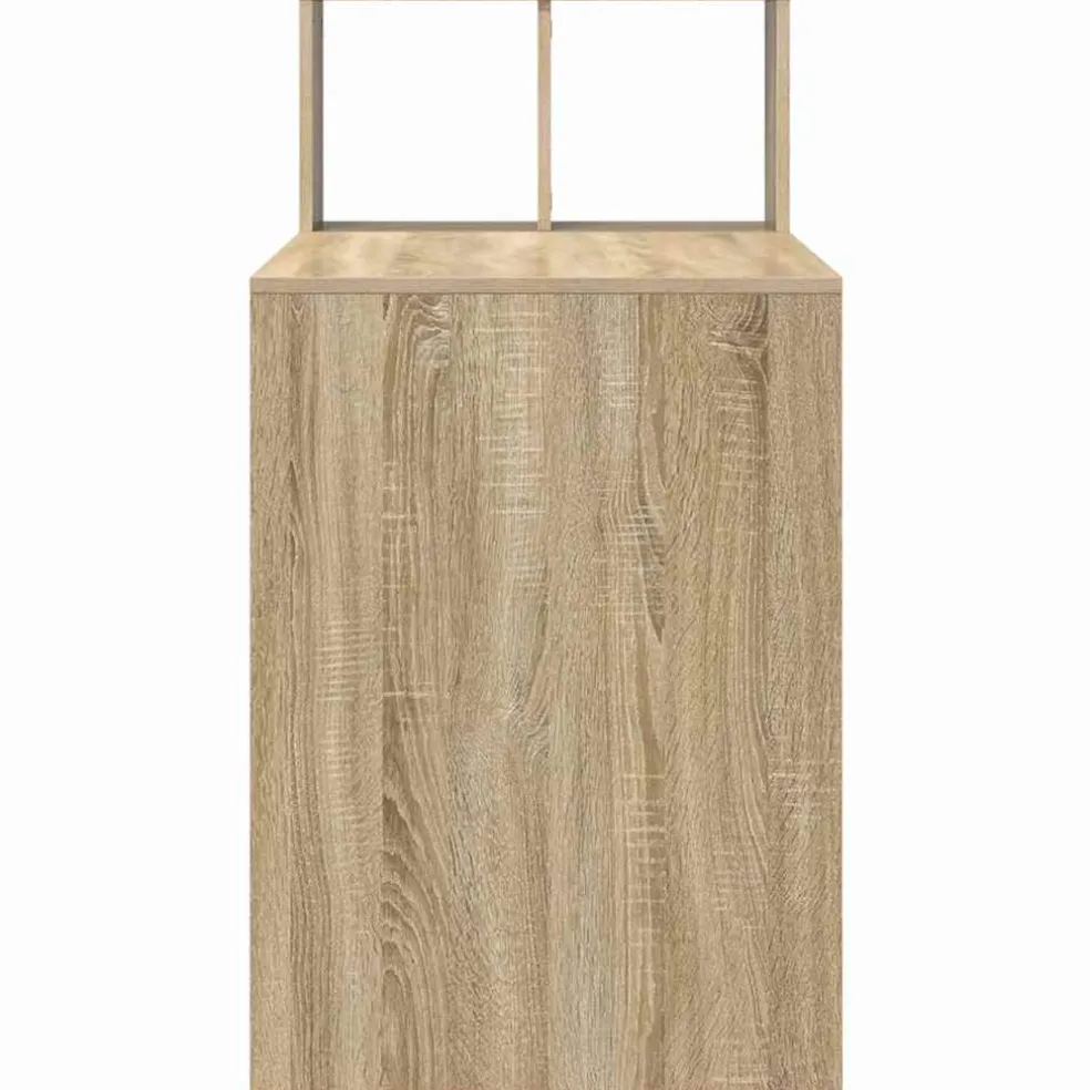 vidaXL Bureau Sonoma Eiken Bewerkt hout 108 x 55 x 103.5 cm
