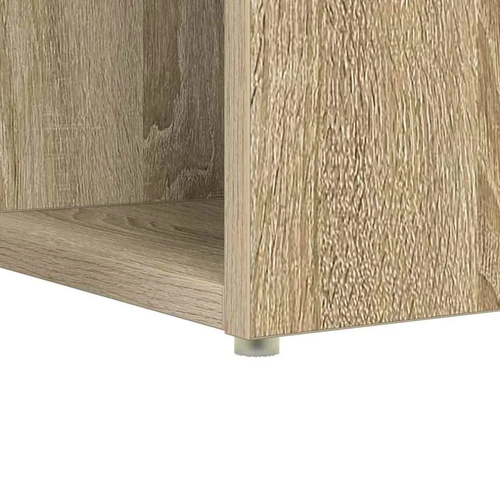 vidaXL Bureau Sonoma Eiken Bewerkt hout 108 x 55 x 103.5 cm