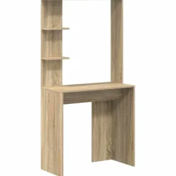 vidaXL Bureau Sonoma Eiken Bewerkt hout 78,5 x 37 x 154,5 cm