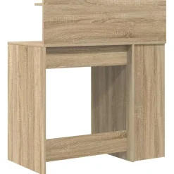 vidaXL Bureau Sonoma Eiken Bewerkt hout 90 x 48 x 101,5 cm