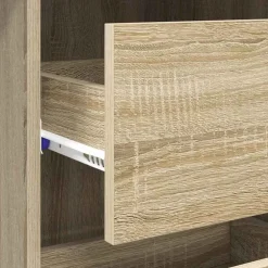 vidaXL Bureau Sonoma Eiken Bewerkt hout 90 x 37,5 x 75 cm