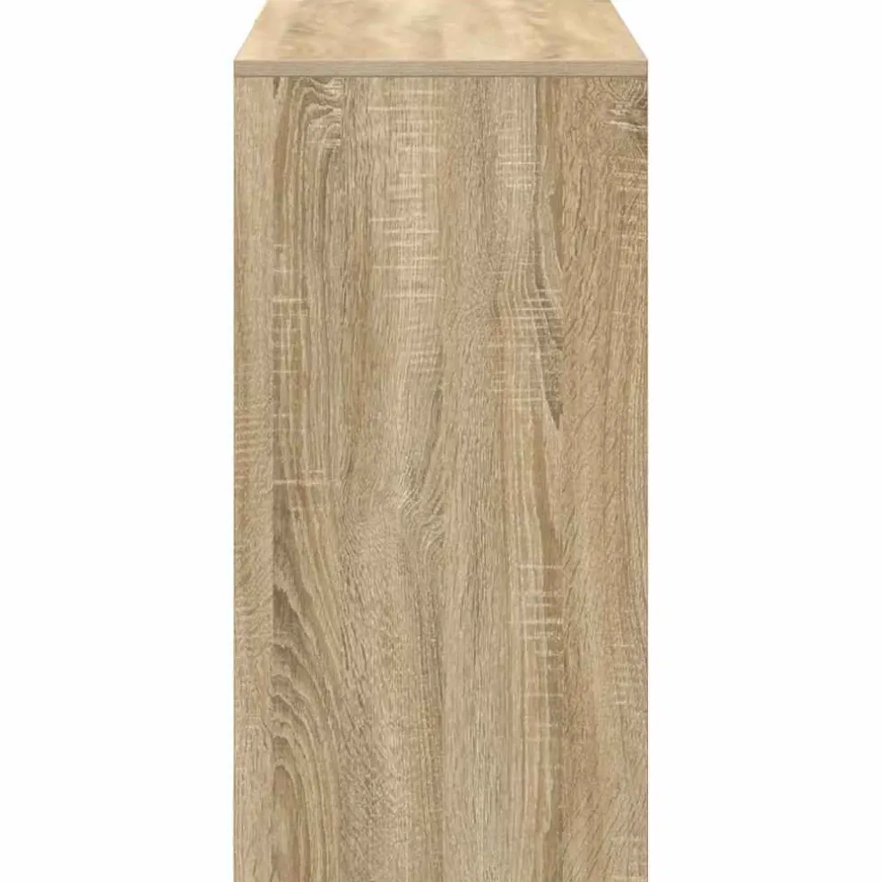vidaXL Bureau Sonoma Eiken Bewerkt hout 90 x 37,5 x 75 cm