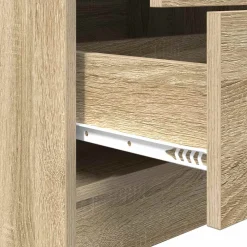 vidaXL Bureau Sonoma Eiken 145.5 x 50 x 127 cm 2 st