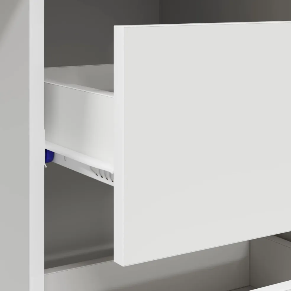 vidaXL Bureau Wit Bewerkt hout 90 x 37,5 x 75 cm