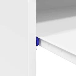 vidaXL Bureau Wit Bewerkt hout 77.5 x 43 x 79 cm