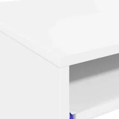 vidaXL Bureau Wit Bewerkt hout 77.5 x 43 x 79 cm