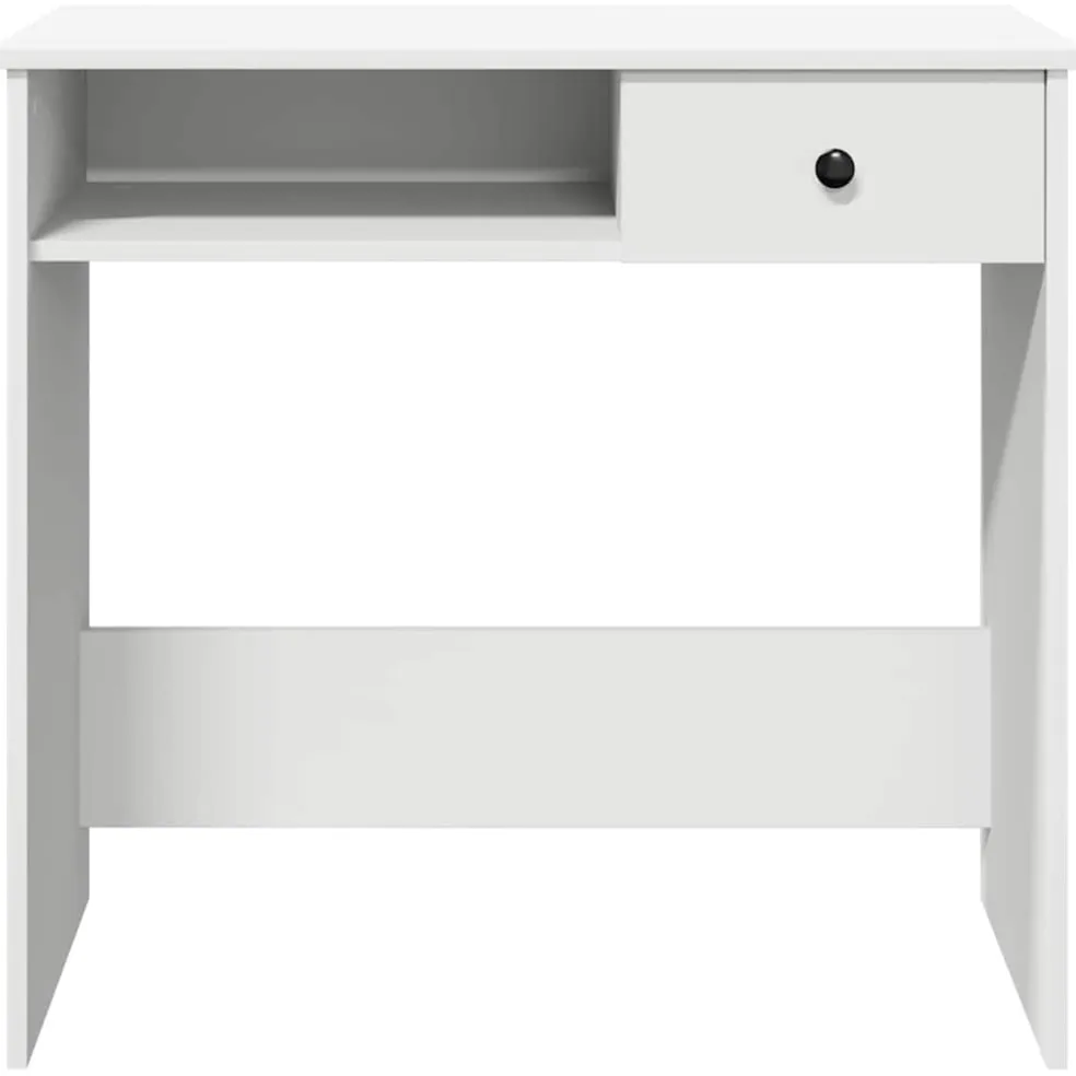 vidaXL Bureau 80x40x75 cm bewerkt hout wit