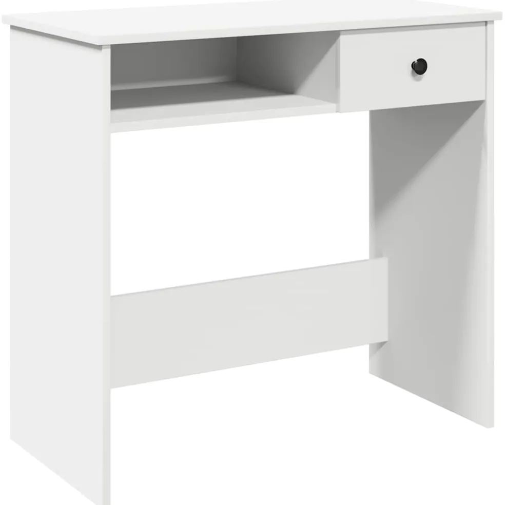 vidaXL Bureau 80x40x75 cm bewerkt hout wit