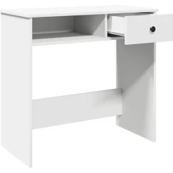 vidaXL Bureau 80x40x75 cm bewerkt hout wit