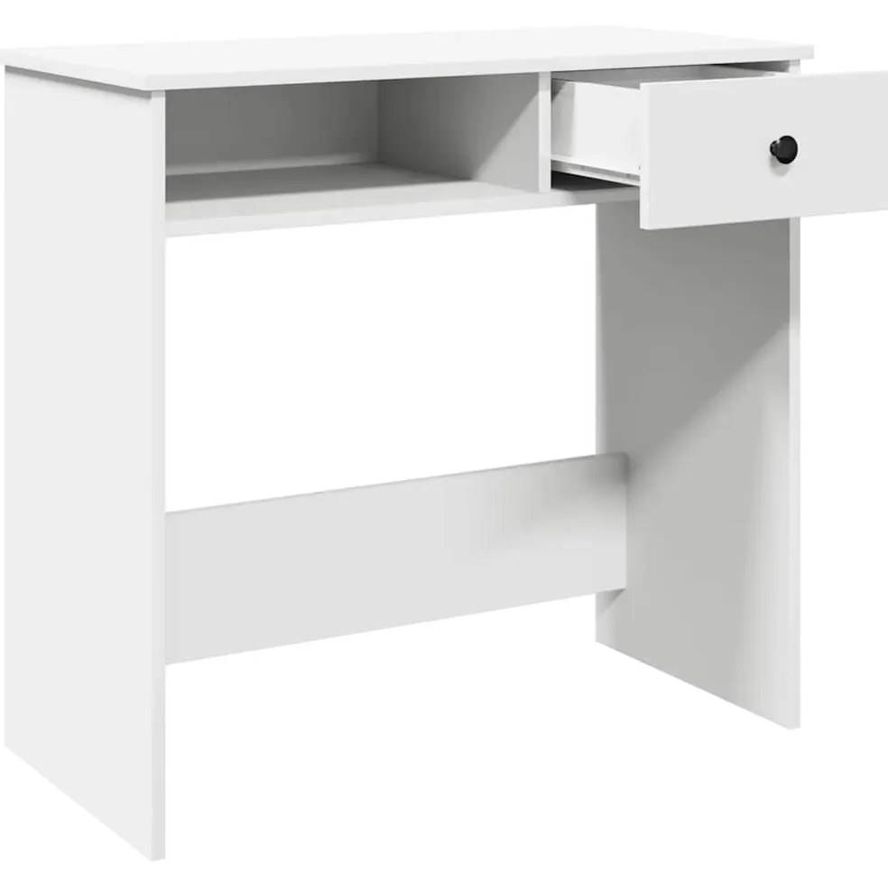 vidaXL Bureau 80x40x75 cm bewerkt hout wit
