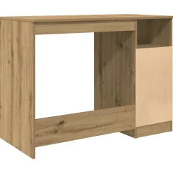 vidaXL Bureau 102x50x76 cm bewerkt hout artisanaal eikenkleur