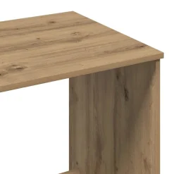 vidaXL Bureau 100x50x75 cm bewerkt hout artisanaal eikenkleur