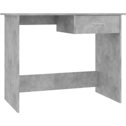 vidaXL Bureau 100x50x76 cm bewerkt hout betongrijs
