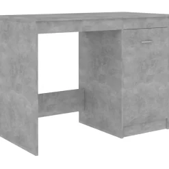 vidaXL Bureau 140x50x76 cm bewerkt hout betongrijs