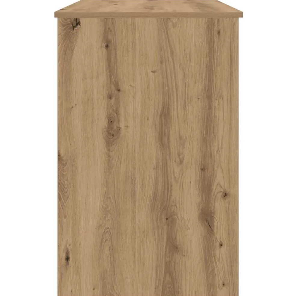 vidaXL Bureau 100x49x75 cm bewerkt hout zwart