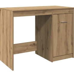vidaXL Bureau 100x49x75 cm bewerkt hout zwart