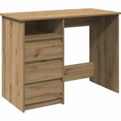 vidaXL Bureau 100x50x76 cm bewerkt hout sonoma eikenkleurig