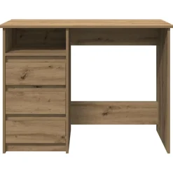 vidaXL Bureau 100x50x76 cm bewerkt hout sonoma eikenkleurig