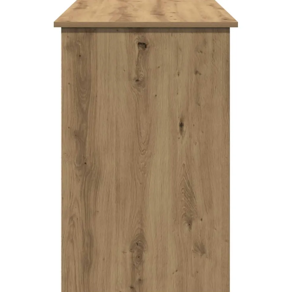 vidaXL Bureau 100x50x76 cm bewerkt hout sonoma eikenkleurig