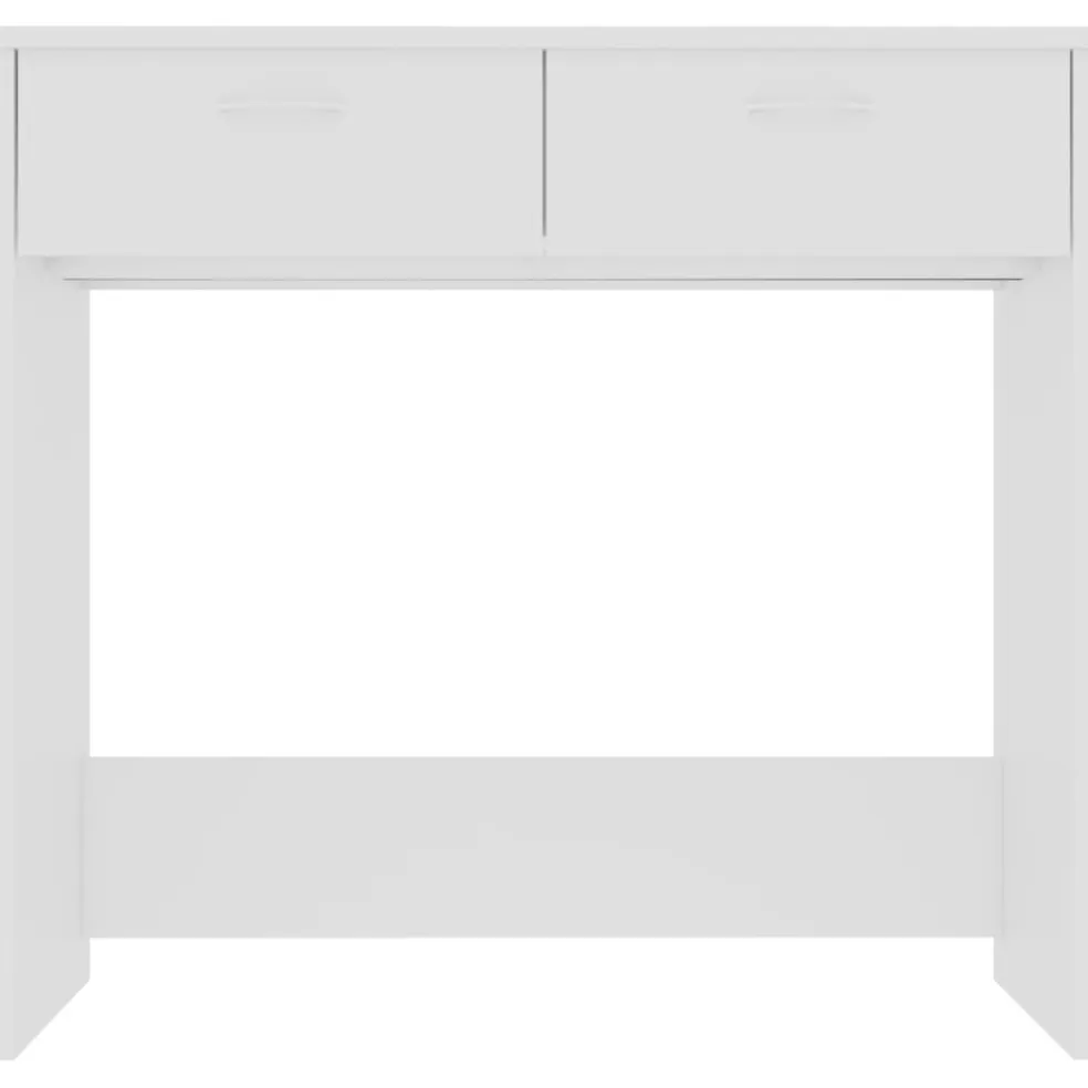 vidaXL Bureau 80x40x75 cm bewerkt hout wit