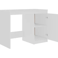 vidaXL Bureau 140x50x76 cm bewerkt hout wit